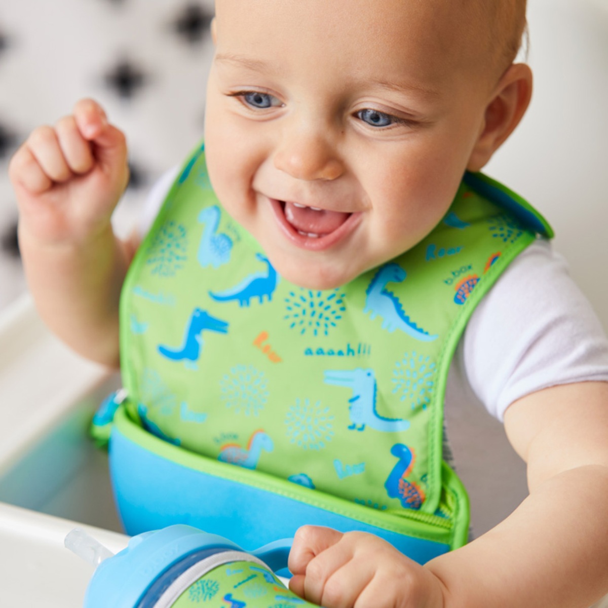 Generic Bavoir Bébé Silicone Étanche Repas avec poche à prix pas