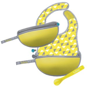 bavoir bébé de voyages refermable et transportable