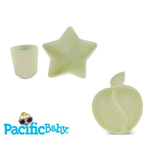 Vaisselle en bambou assortiment 3 pièces Pacific Baby