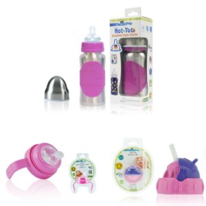 Biberon en inox isotherme avec ses accessoires