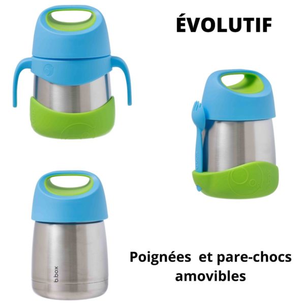 Boite repas isotherme évolutive B.box bleue