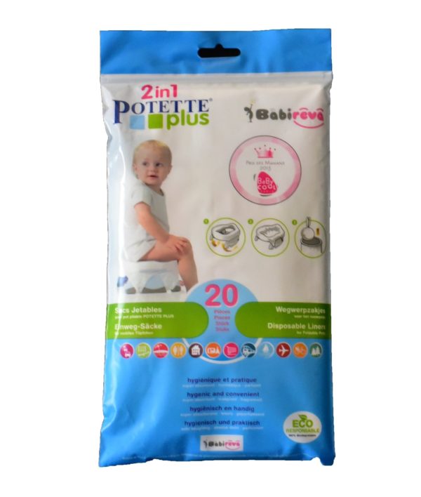 Recharges jetables pour le pot enfant de voyages Potette Plus