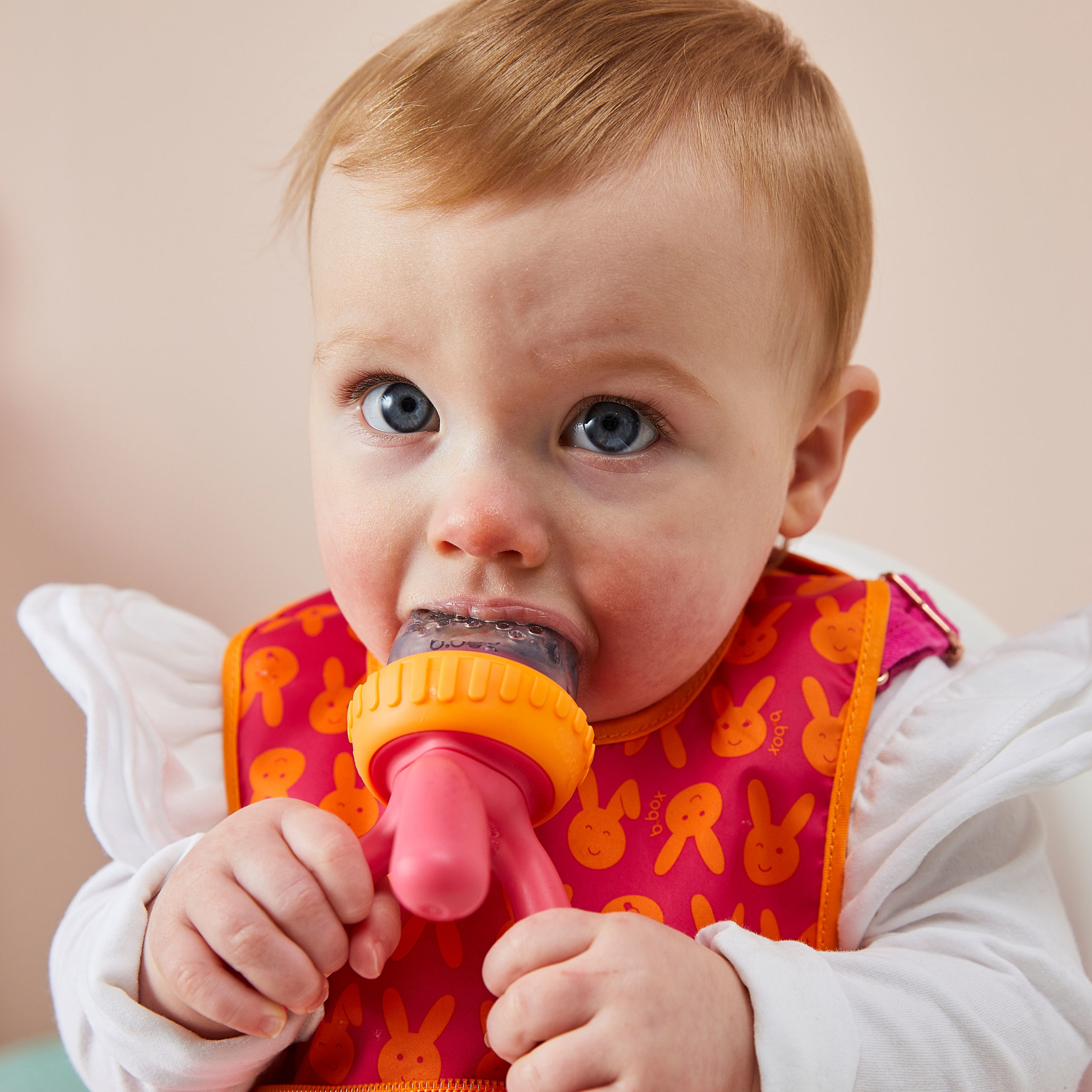 HALOViE Grignoteuse Bébé en Silicone Anneau d'Alimentation Tétine