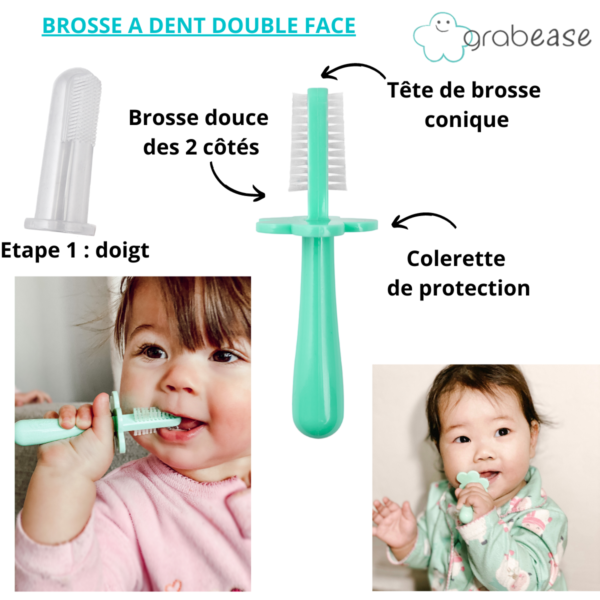 brosse à dents double faces
