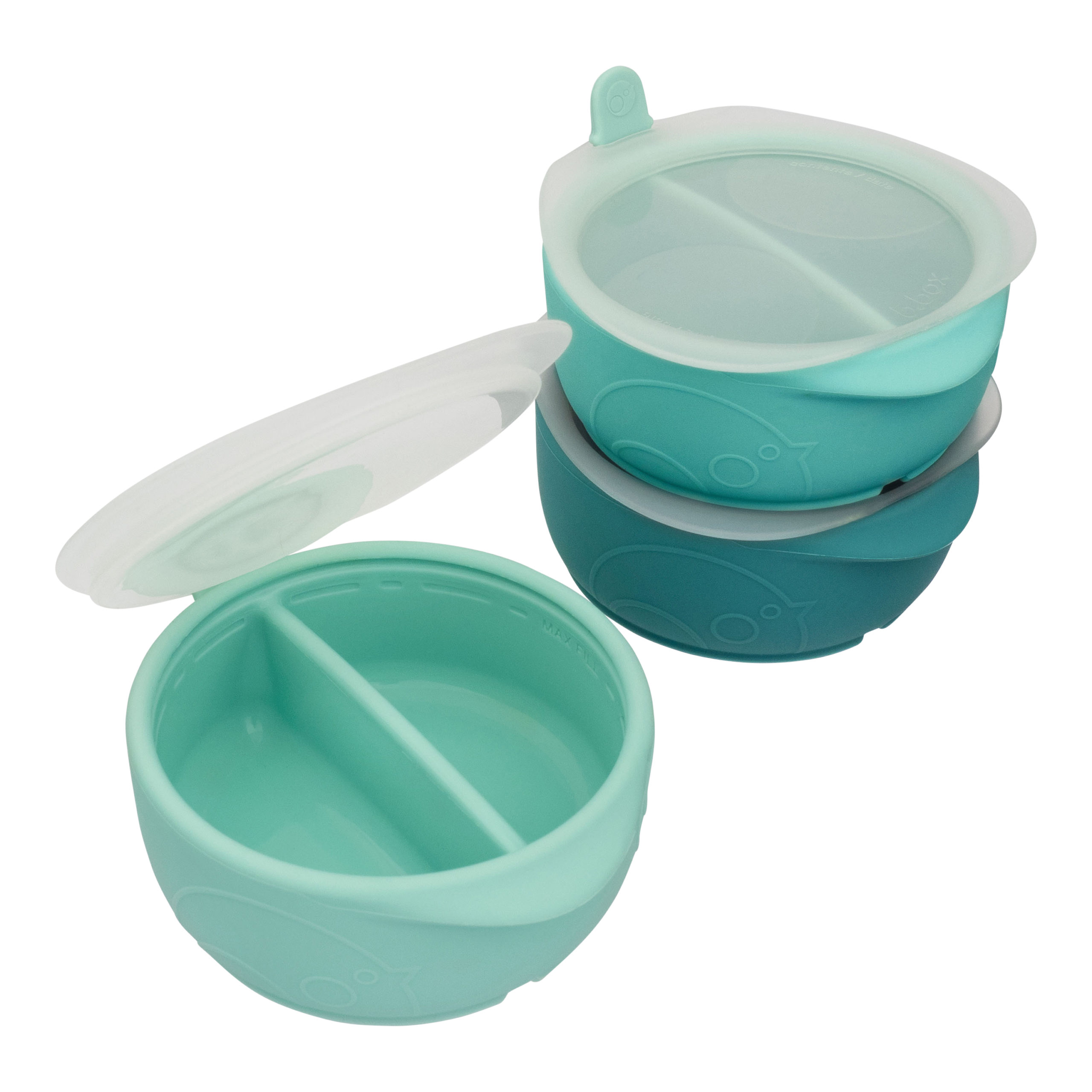 Lot de 2 couvercles en silicone, avec bec souple ou paille B.Box – Les  Baby's