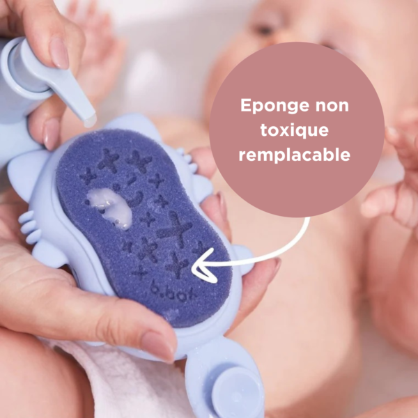 Eponge non toxique remplaçable sur la brosse de bain bébé de Bbox