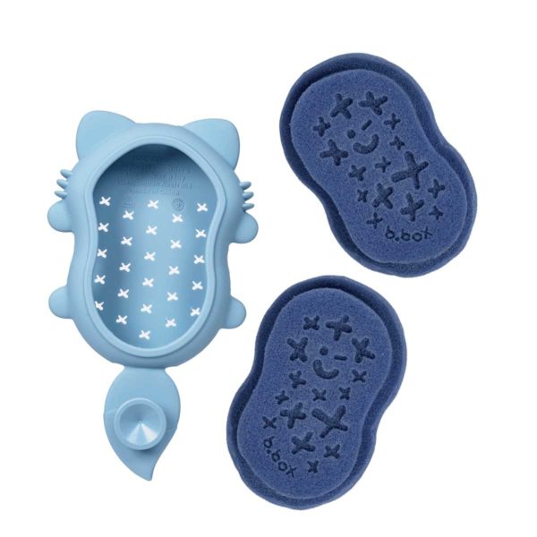 Pack de 2 éponges de bain à insérer dans la brosse de bain bébé de Bbox