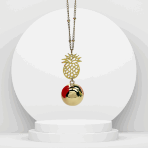 Bola de grossesse avec chaîne - Ananas Or
