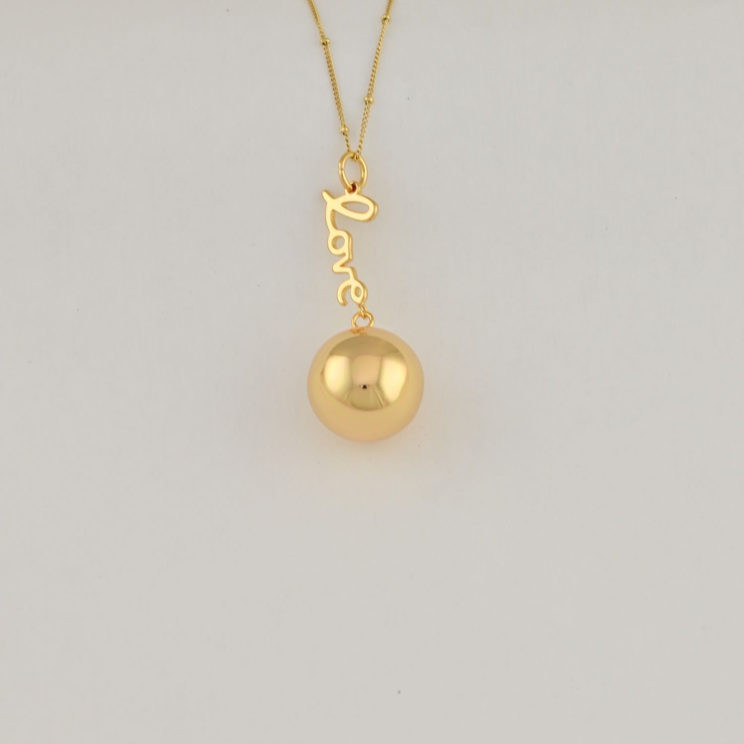 Bola de grossesse Love Or – Bijou pour future maman avec chaîne