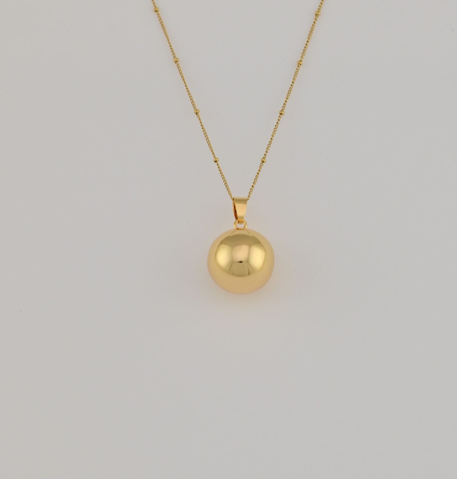 Bola de grossesse Classique Or – Bijou pour future maman avec chaîne | Babireva Boutique