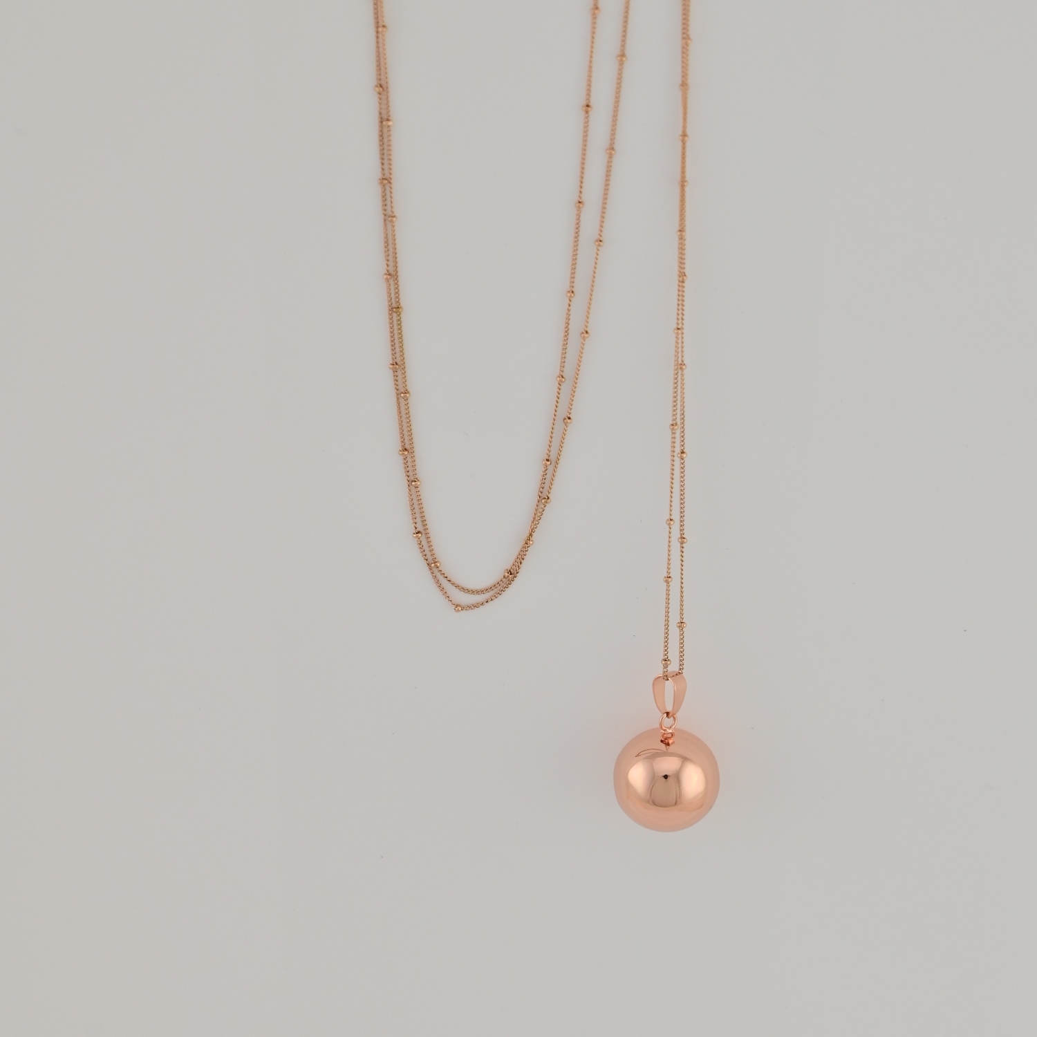 Bola de grossesse Classique Or Rose– Bijou pour future maman avec chaîne – Image 2