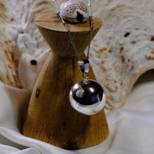 Bola de grossesse Classique Argent – Bijou pour future maman avec chaîne