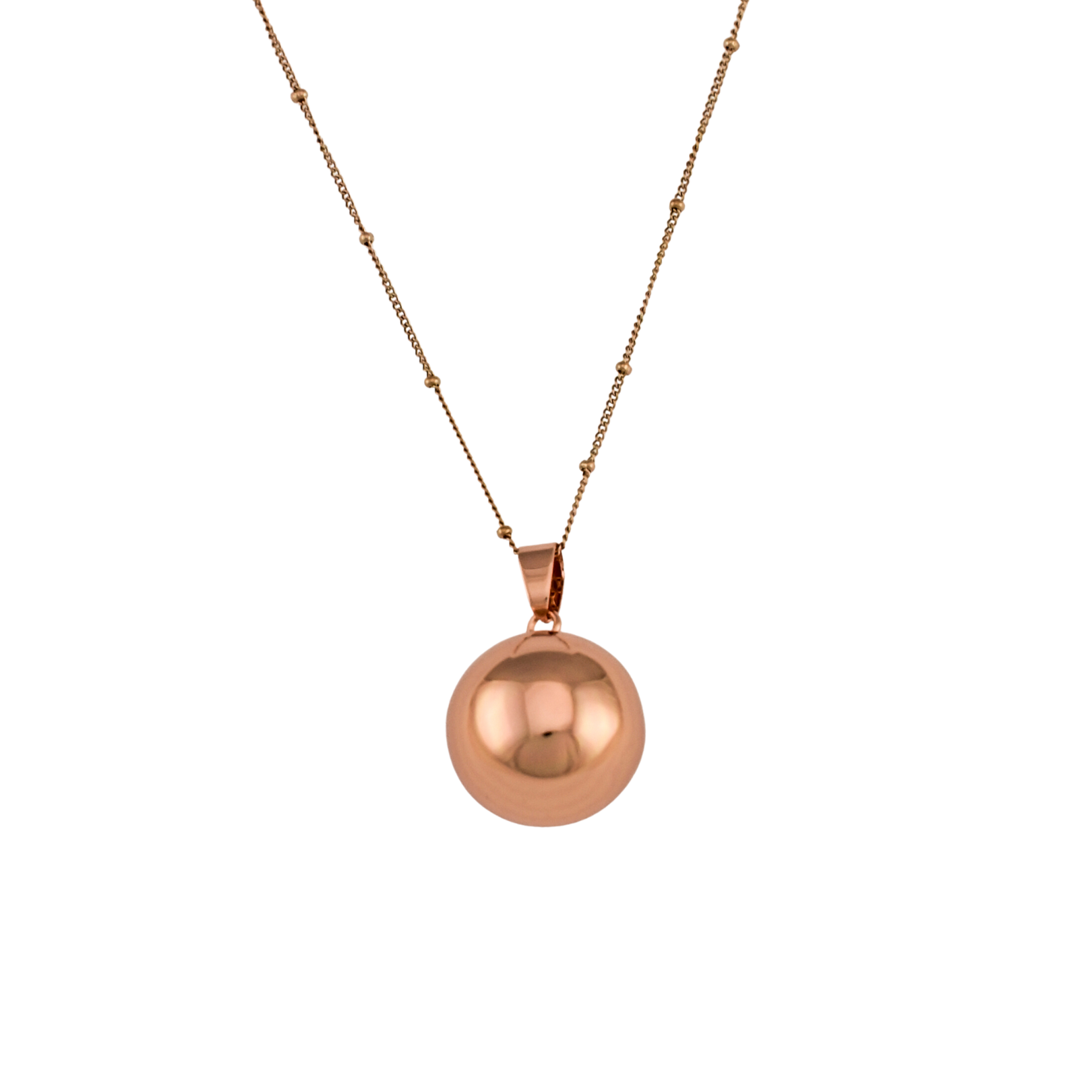 Bola de grossesse Classique Or Rose– Bijou pour future maman avec chaîne – Image 2