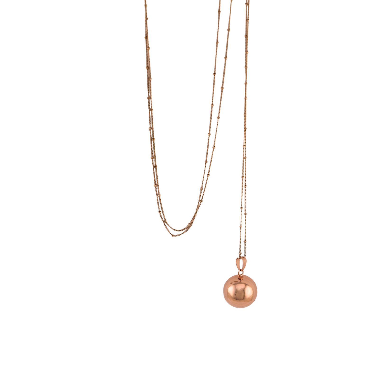 Bola de grossesse Classique Or Rose– Bijou pour future maman avec chaîne – Image 3