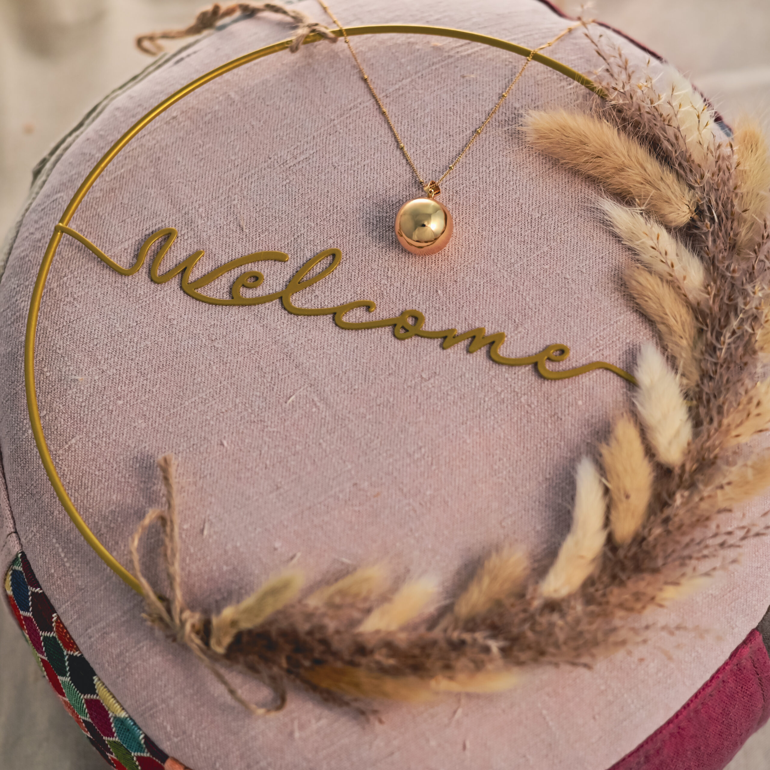 Bola de grossesse Classique Or Rose– Bijou pour future maman avec chaîne