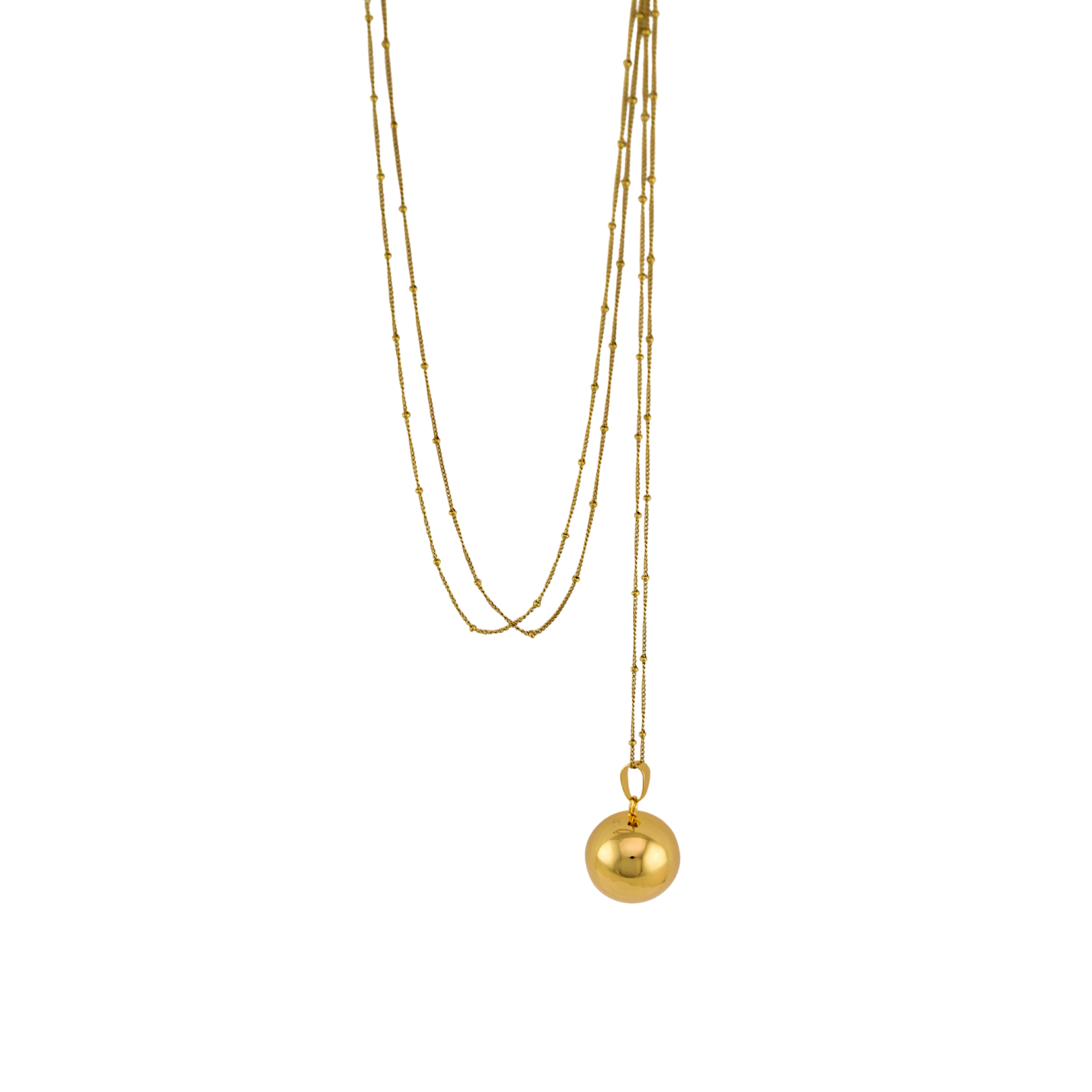 Bola de grossesse Classique Or – Bijou pour future maman avec chaîne | Babireva Boutique – Image 4