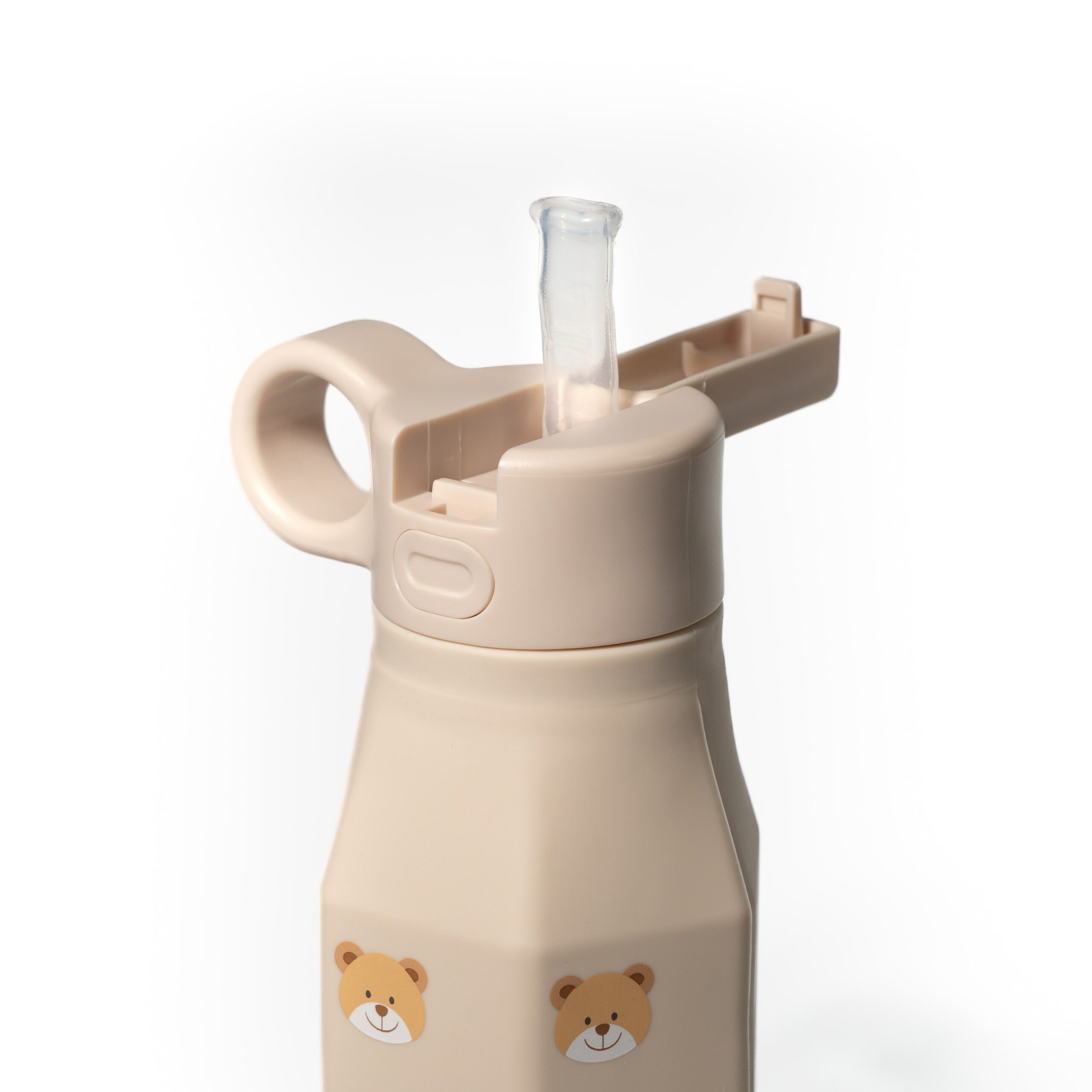 Gourde enfant en silicone 350 ml idéal rentrée scolaire - Ours – Image 5