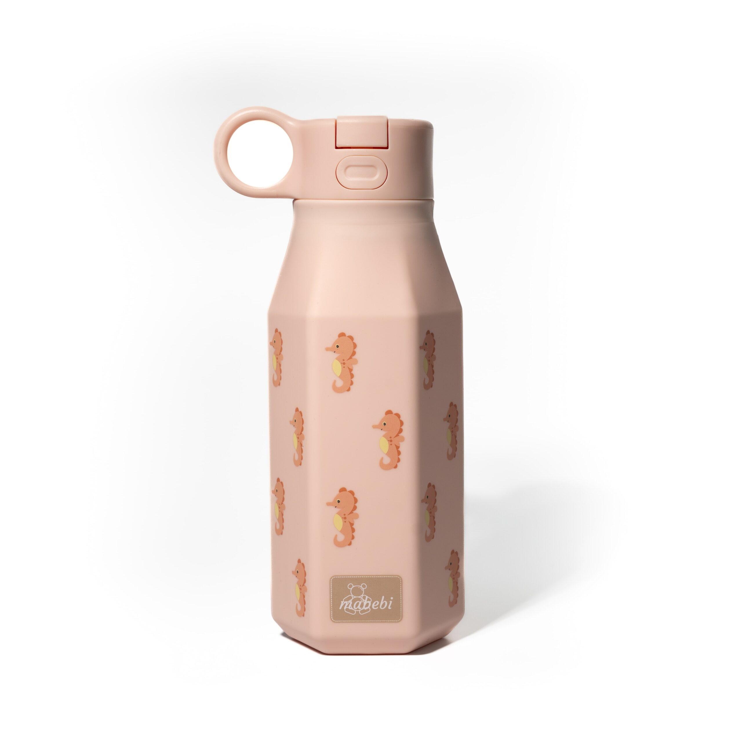 Gourde enfant en silicone 350 ml idéal rentrée scolaire - Hippocampe
