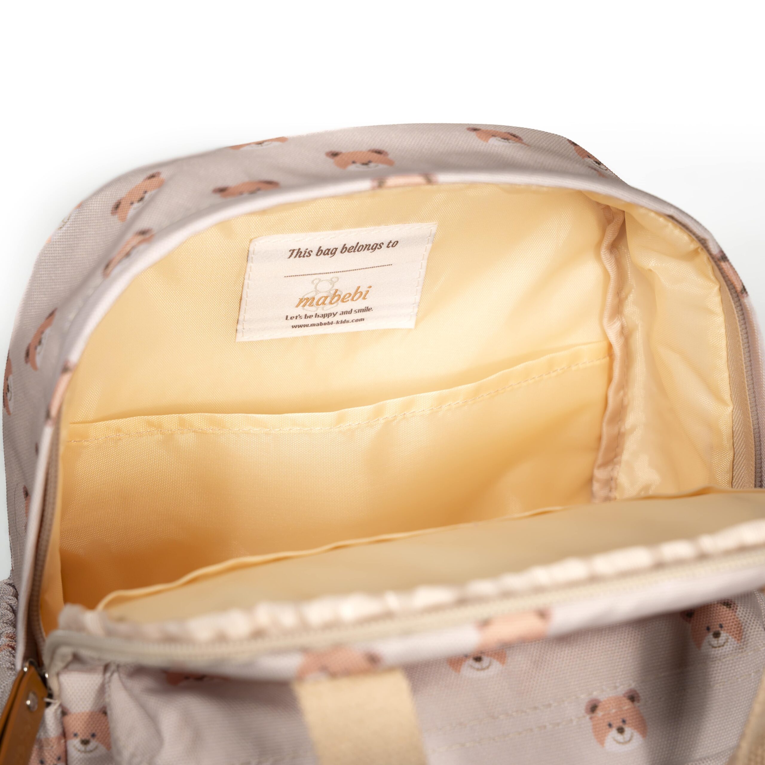 Sac à dos enfant en matière recyclée spécial rentrée - Ours – Image 5