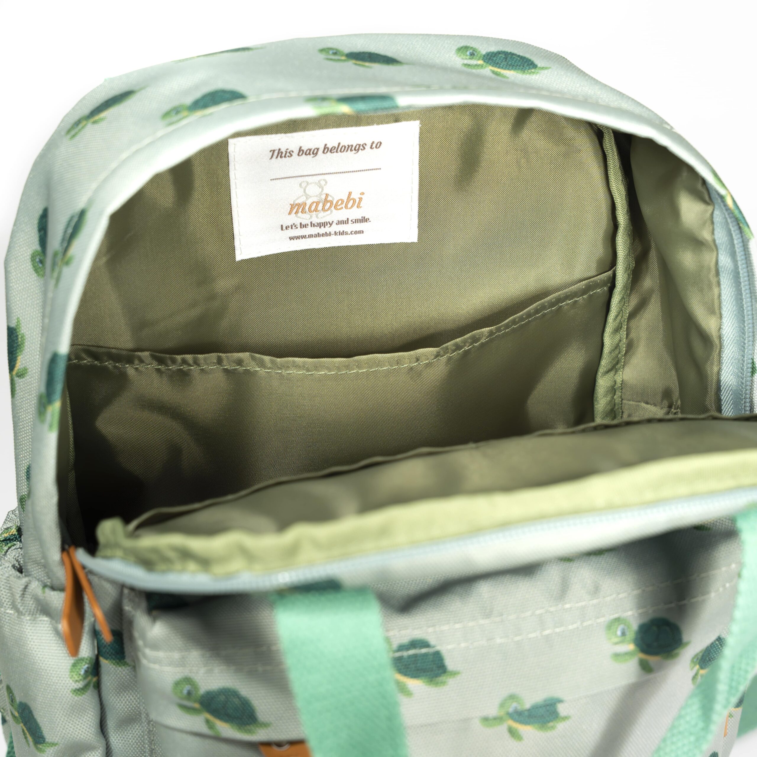Sac à dos enfant en matière recyclée spécial rentrée - Tortue – Image 5