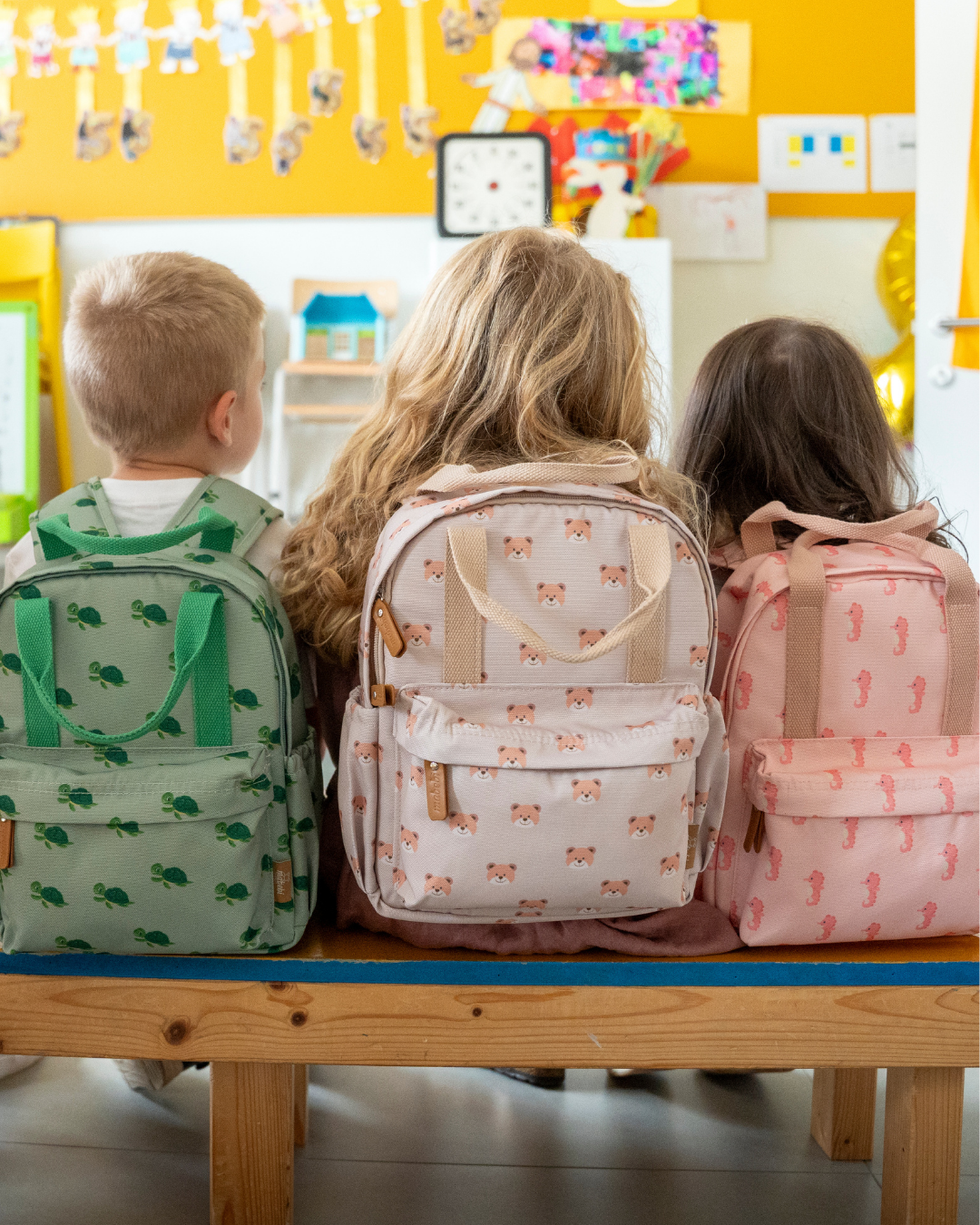 Sac à dos enfant en matière recyclée spécial rentrée - Hippocampe – Image 6