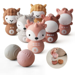 Jeu de bowling animaux : formes & chiffres