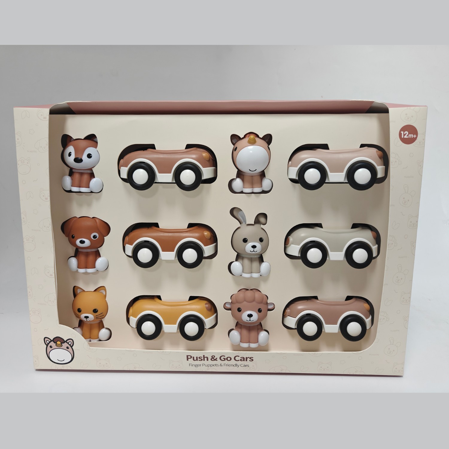 Coffret de 6 voitures à friction et 6 marionnettes animaux – Image 8